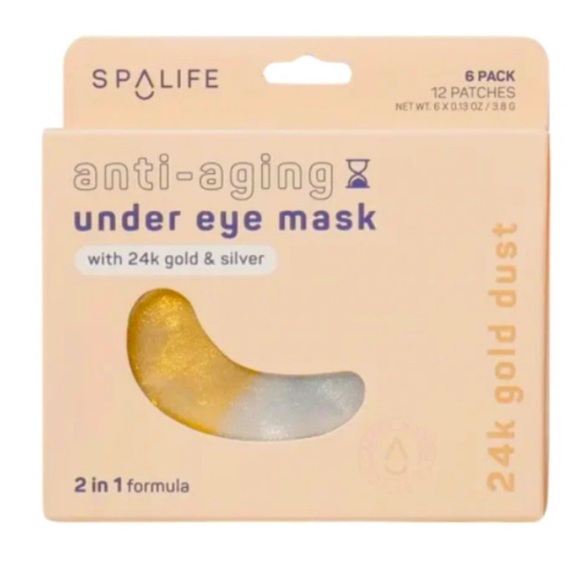 SpaLife Anti-Aging Under Eye Mask 6 Pack - Picture 1 of 3